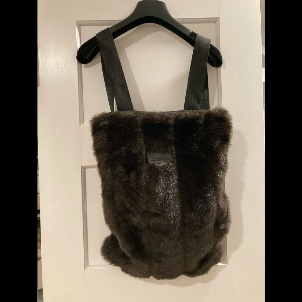 LEAF NWOT Faux Mink Backpak